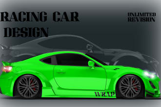 do racing car wrap, car wrap,itasha design livery car