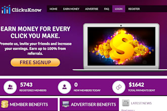 build a professional PTC website to kickstart your home based business