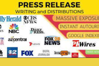 do press release writing with press release distribution