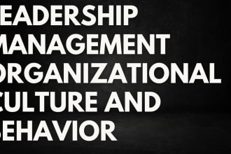 help in management, business ethics and organizational behavior
