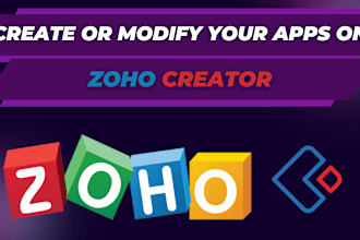 create or modify your apps on zoho creator