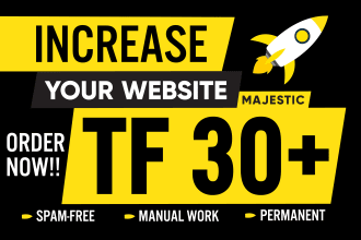increase tf turst flow 30 plus of your website seo services