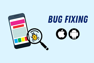 fix your react native, bugs, issues, errors and UI also