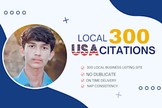 list your business in top 300 live USA local SEO citations