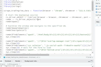 help in webscraping using python and r