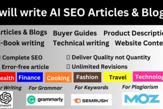 write high quality ai SEO articles and blogs