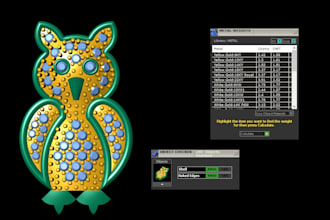 do 3d cad model jewelry design and render it