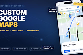 integrate google maps, places API, and nearby search into your website