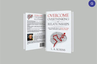 design book cover, ebook cover, amazon KDP cover with 3d mockup