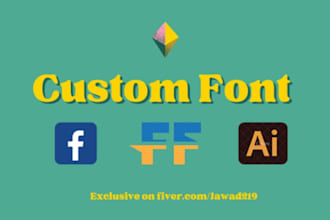 create a custom font for you in ttf, otf