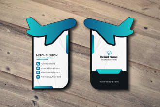 do creative die cut business card design for you