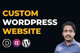 craft a custom wordpress website by divi theme or elementor pro