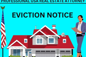 as a professional lawyer draft eviction notice