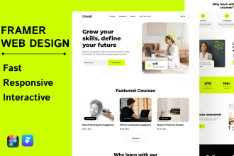convert figma to framer, responsive framer website design, framer motion