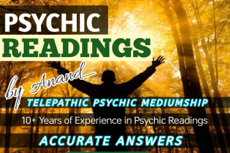do an accurate telepathic psychic reading and answer your questions