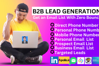 do b2b lead generation, direct phone number and linkedin lead generation