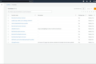 create AWS lambda function in javascript