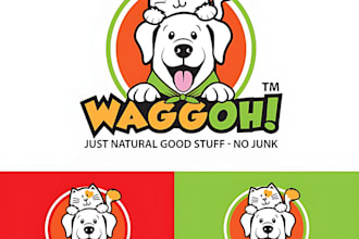 make wonderful dog, pet and animal logo design