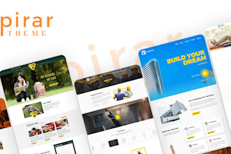 create a dental, home improvement, hotel, restaurant and coffee website