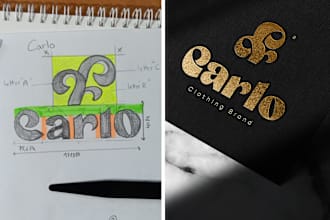 do minimalist and luxurious wordmark logo