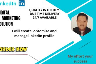 create, optimize and manage linkedin profile