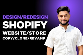 copy, clone, design, redesign shopify store or shopify website