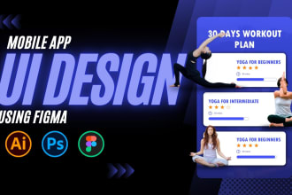 create professional mobile app ui design or web ui ux