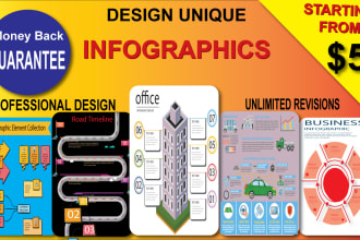 design professional modern unique infographic design