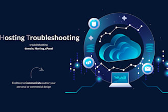troubleshooting for domain, hosting, cpanel