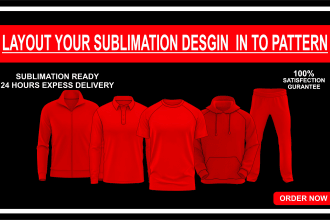 design a full print sublimation jersey or uniform