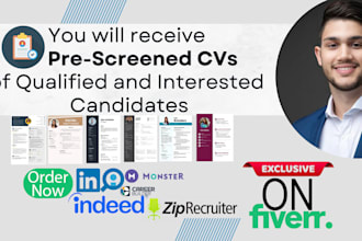 deliver verified and pre screened candidates ready to hire
