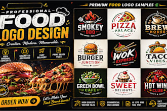 design food and restaurant logo