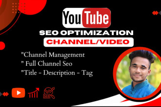 youtube video channel seo optimization channel management