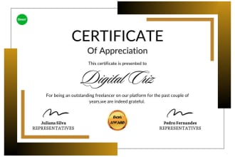 design attractive certificate templates, award or diploma