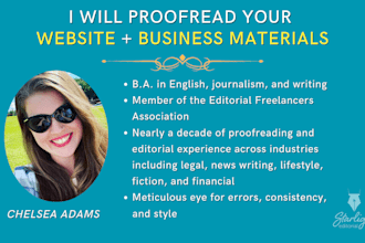 proofread your marketing materials