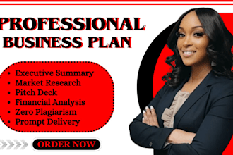write a business plan, business proposal, business plan for startups