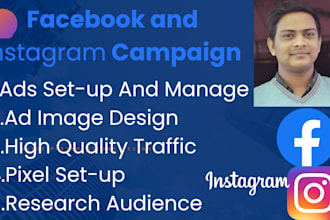 setup, optimize and manage your facebook and instagram ads campaings