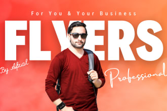 design professional flyer for event and your business