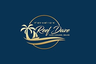 caribbean condo rental logo design