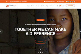 build donation, charity, nonprofit, ngo fundraising website