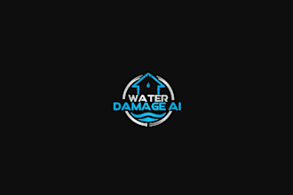 design a growing popularity water damage logo