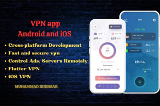 develop vpn app , android and ios vpn app development