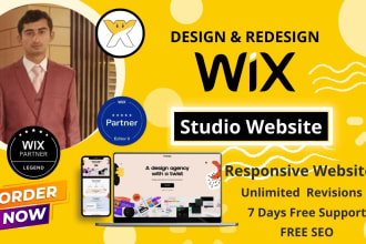 design and redesign website on wix studio, wix studio SEO, wix editor x, wix