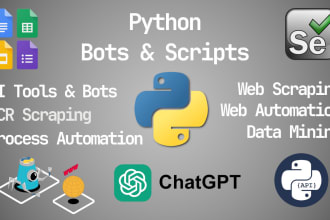 do web scraping and create bots to automate any task