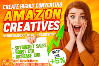 design amazon listing images, amazon ebc or a plus content for your brand