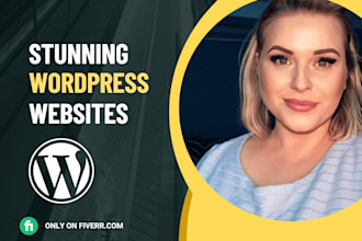 create or design responsive wordpress website, elementor website or blog