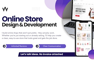 build fully functional and professional ecommerce website