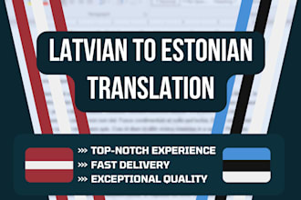 manually translate any latvian text into estonian