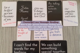 offer a detailed love reading by channeling your person