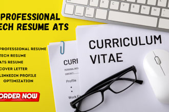 write a professional tech resume ats resume and optimize linkedin profile